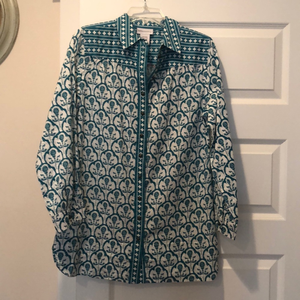 Soft Surroundings, Button down, Tunic, Sz. XS